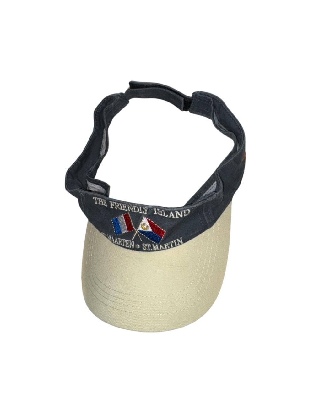 Vintage St. Maarten The Friendly Island Two-Tone Visor